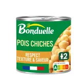 BONDUELLE Pois chiches cuits dans très peu de jus