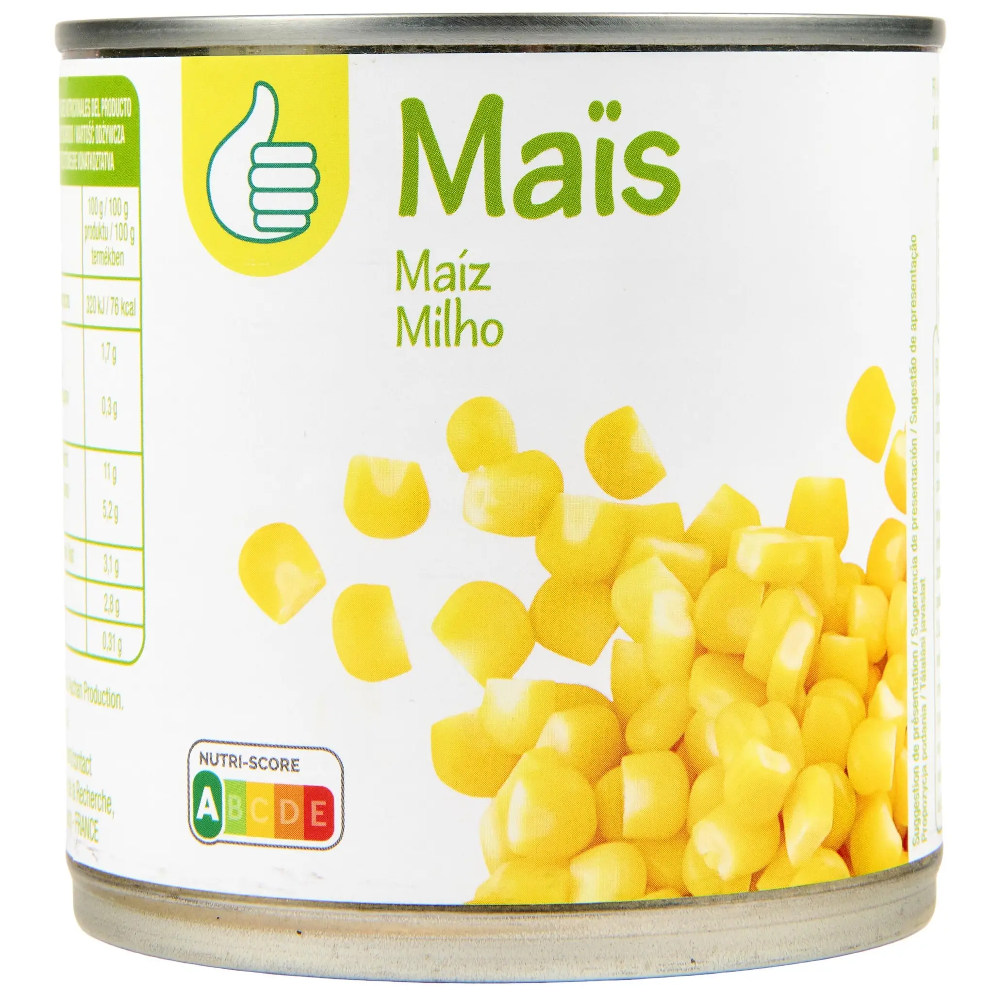 POUCE Maïs doux en grains sous vide