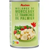 AUCHAN Morceaux de coeurs de palmier spécial salade