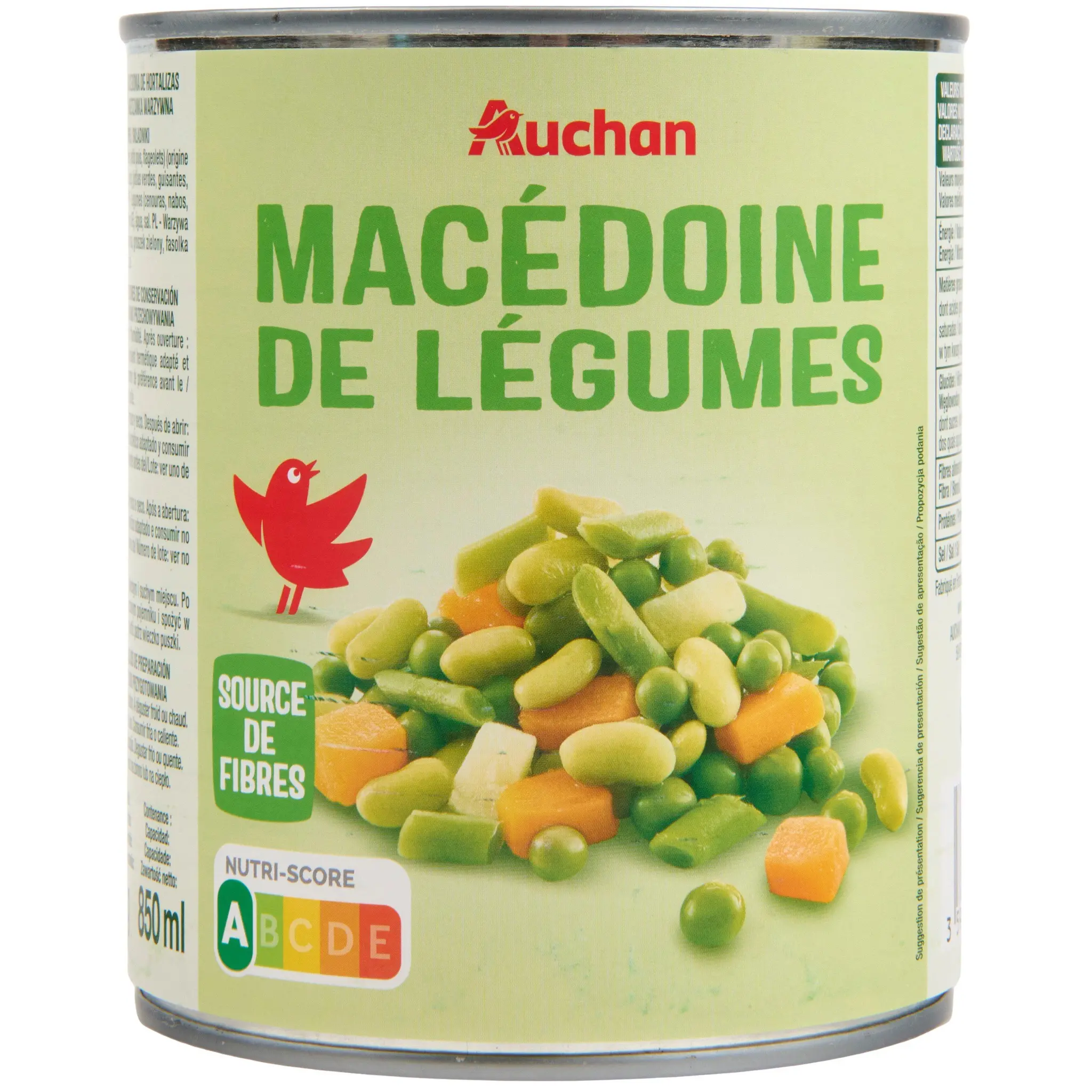 AUCHAN Macédoine de légumes