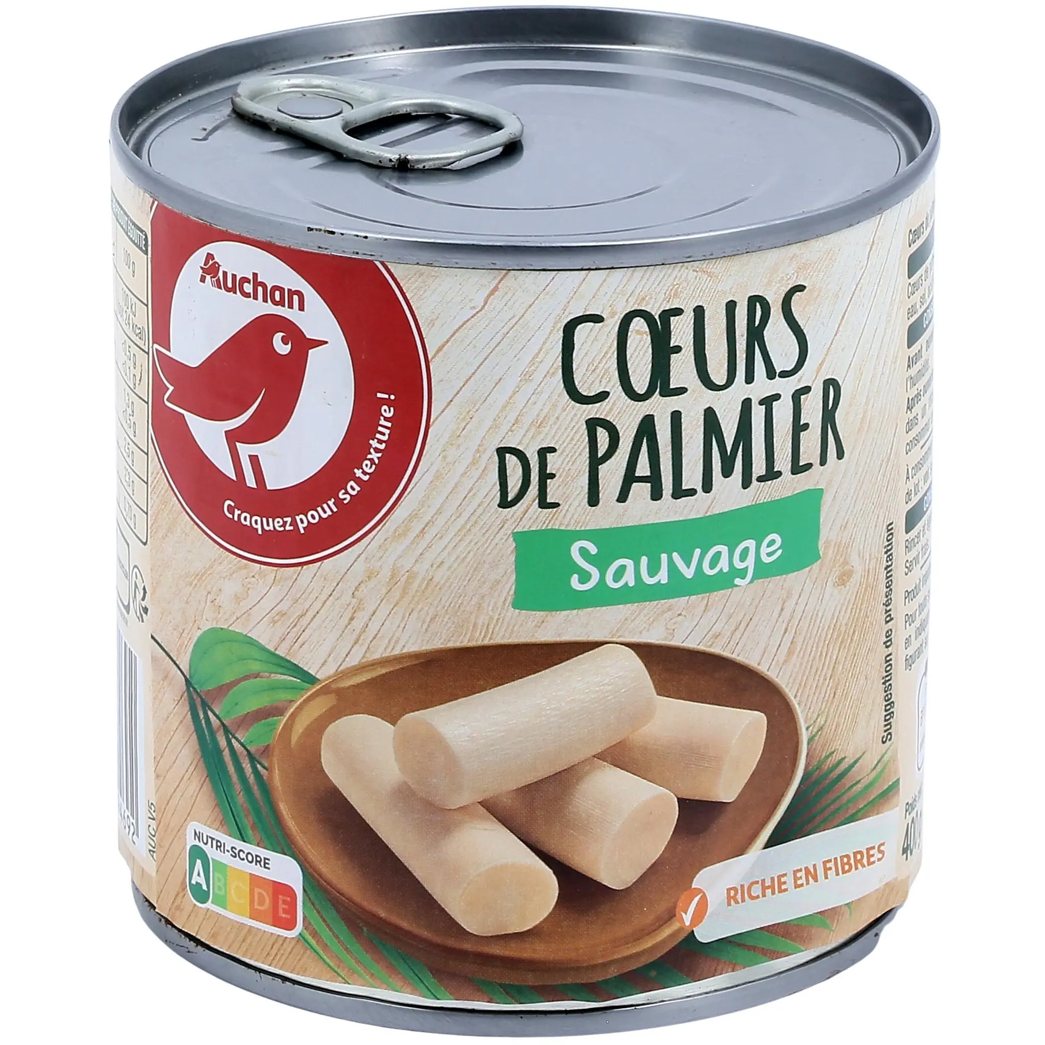 AUCHAN Cœurs de palmier sauvage