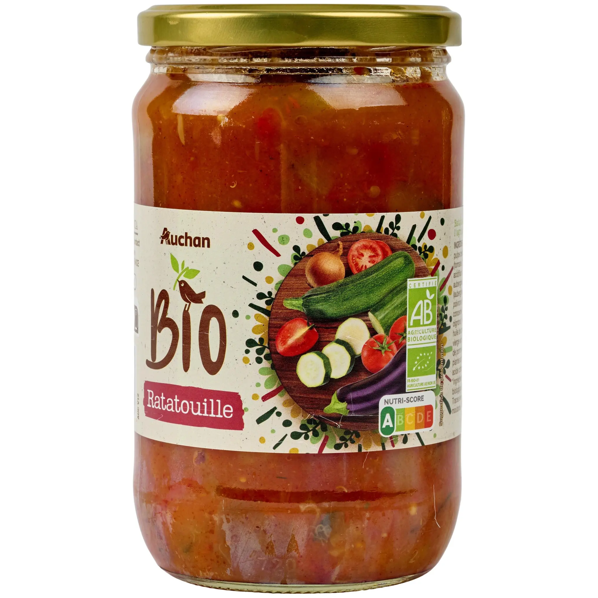 AUCHAN BIO Ratatouille en bocal