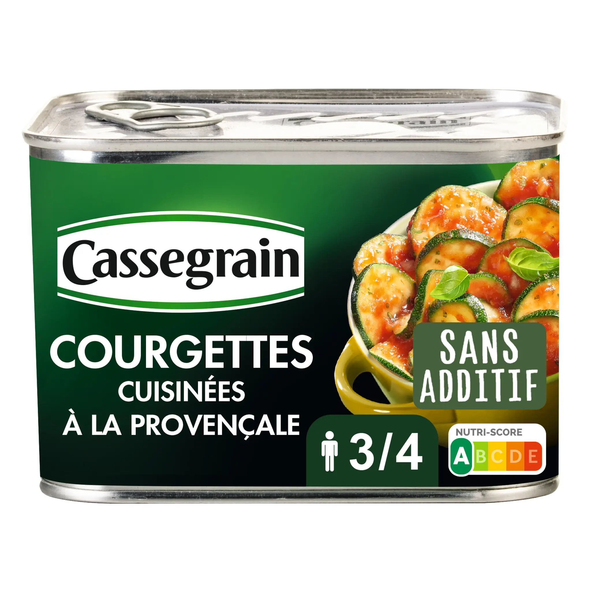 CASSEGRAIN Courgettes cuisinées à la provençale