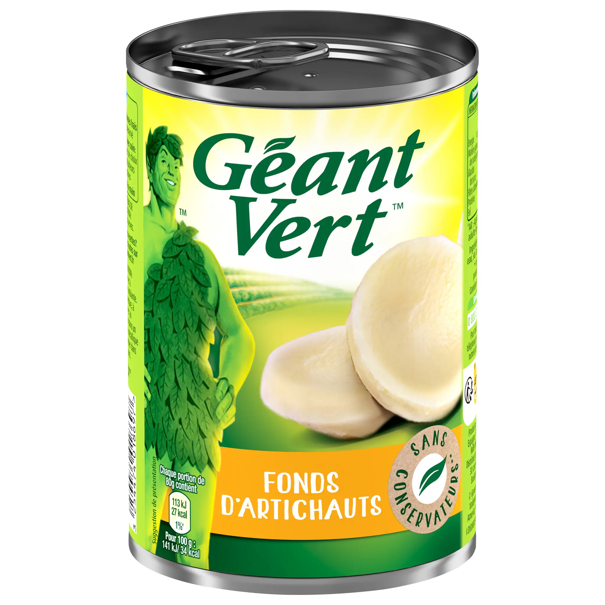 GEANT VERT Fonds d'artichauts sans conservateur
