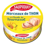 SAUPIQUET Morceaux de thon à l'huile de tournesol