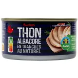 AUCHAN CULTIVONS LE BON thon albacore en tranches au naturel