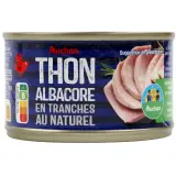 AUCHAN CULTIVONS LE BON thon albacore en tranches au naturel