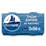 PETIT NAVIRE Thon albacore entier au naturel démarche responsable