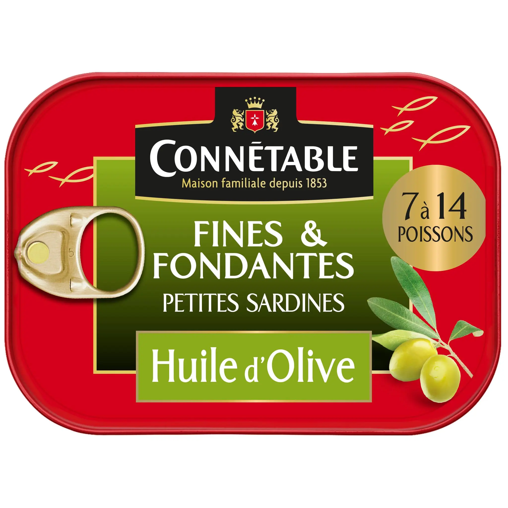 CONNETABLE Petites sardines sprats fines et fondantes à l'huile d'olive vierge extra