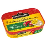 CONNETABLE Sardines généreuses au piment à l'huile de tournesol
