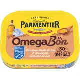 PARMENTIER Sardines à l'huile de lin et tournesol avec graines de lin MSC