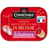 CONNETABLE Sardines à l'huile d'olive vierge extra aux échalotes de Bretagne
