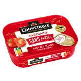 CONNETABLE Sardines sans arêtes sauce tomate à l'huile d'olive