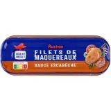 AUCHAN Filets de maquereaux sauce escabèche