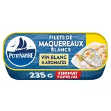 PETIT NAVIRE Filets de maquereaux au vin blanc et aromates