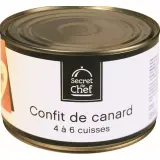 SECRET DE CHEF Confit de canard 4 à 6 cuisses en conserve