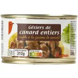 AUCHAN Gésiers de canard entiers confits