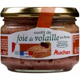 AUCHAN Confit de foie de volaille au Porto