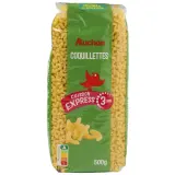 AUCHAN Coquillettes cuisson rapide 3min