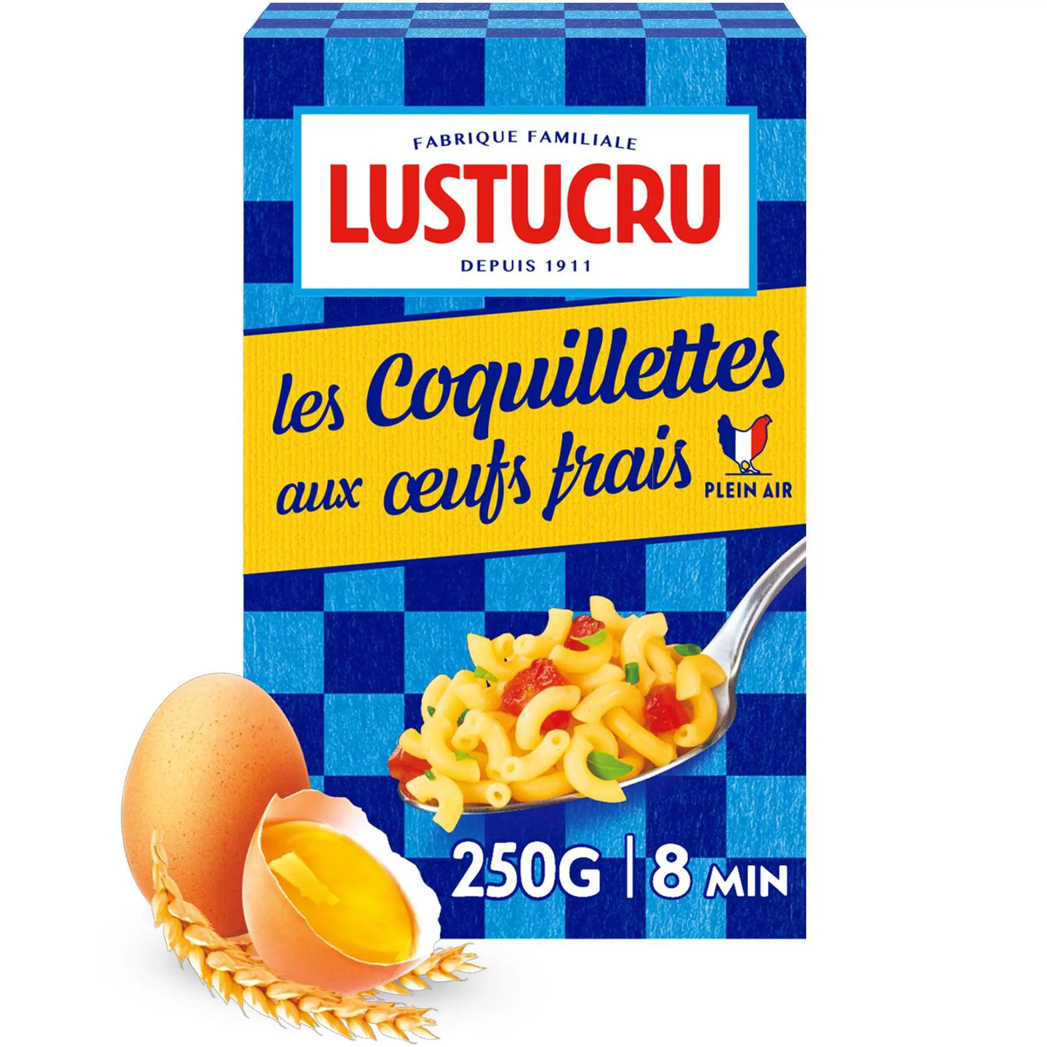 LUSTUCRU Coquillettes aux œufs frais