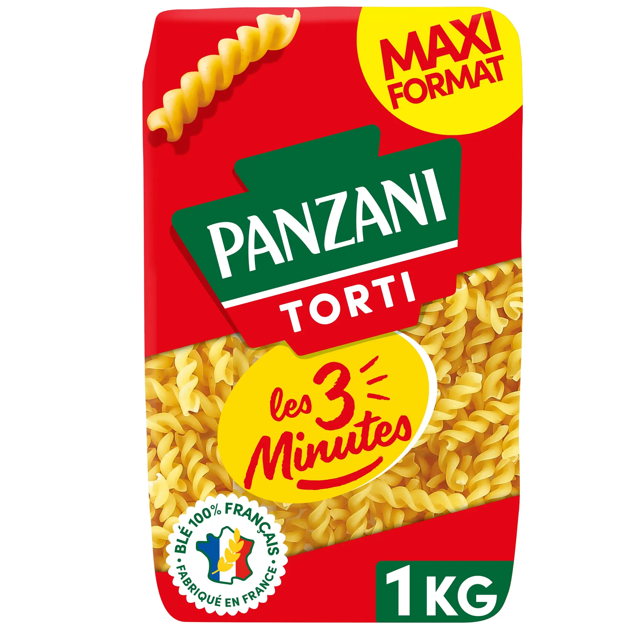 PANZANI Torti cuisson rapide 3min