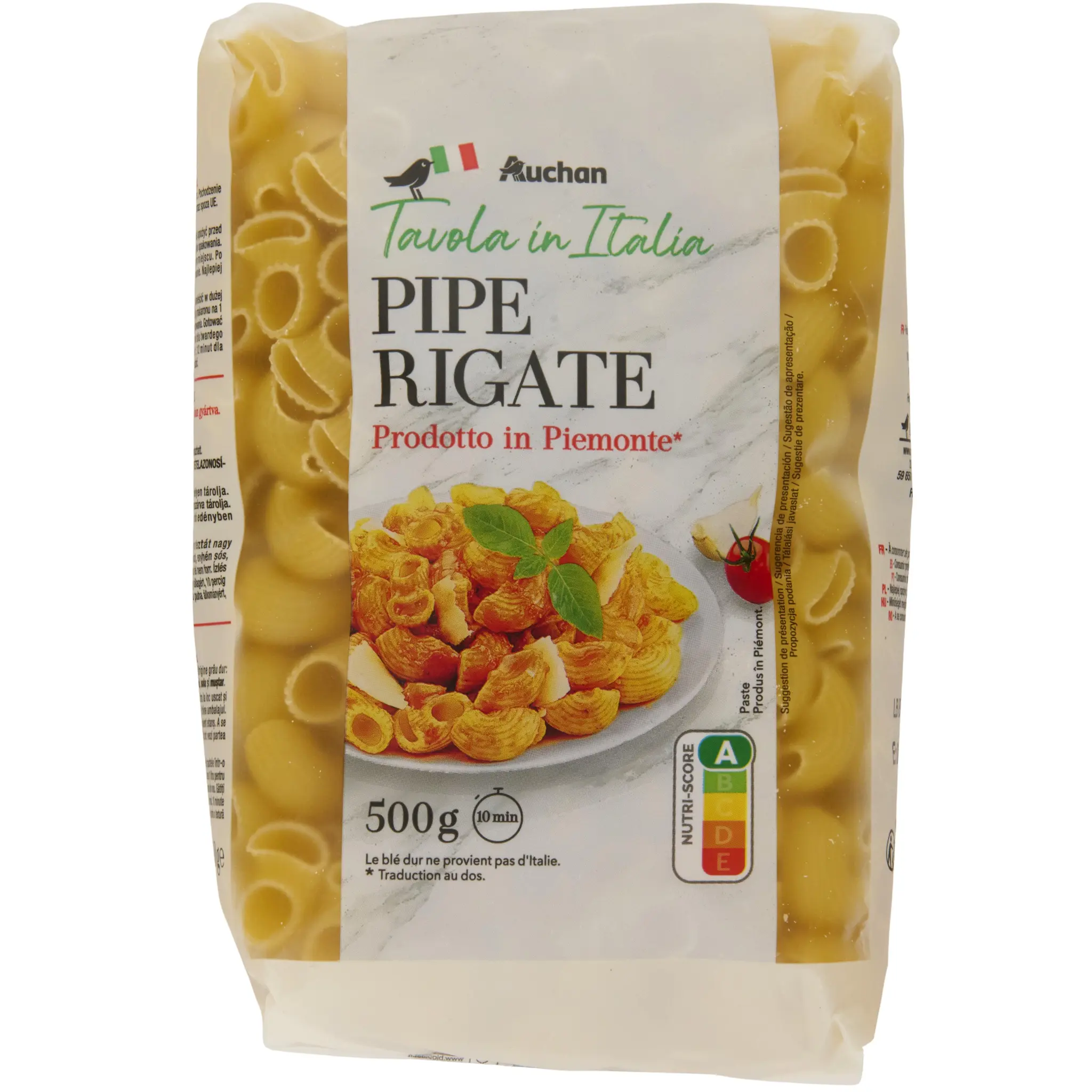 AUCHAN TAVOLA IN ITALIA Pipe rigate