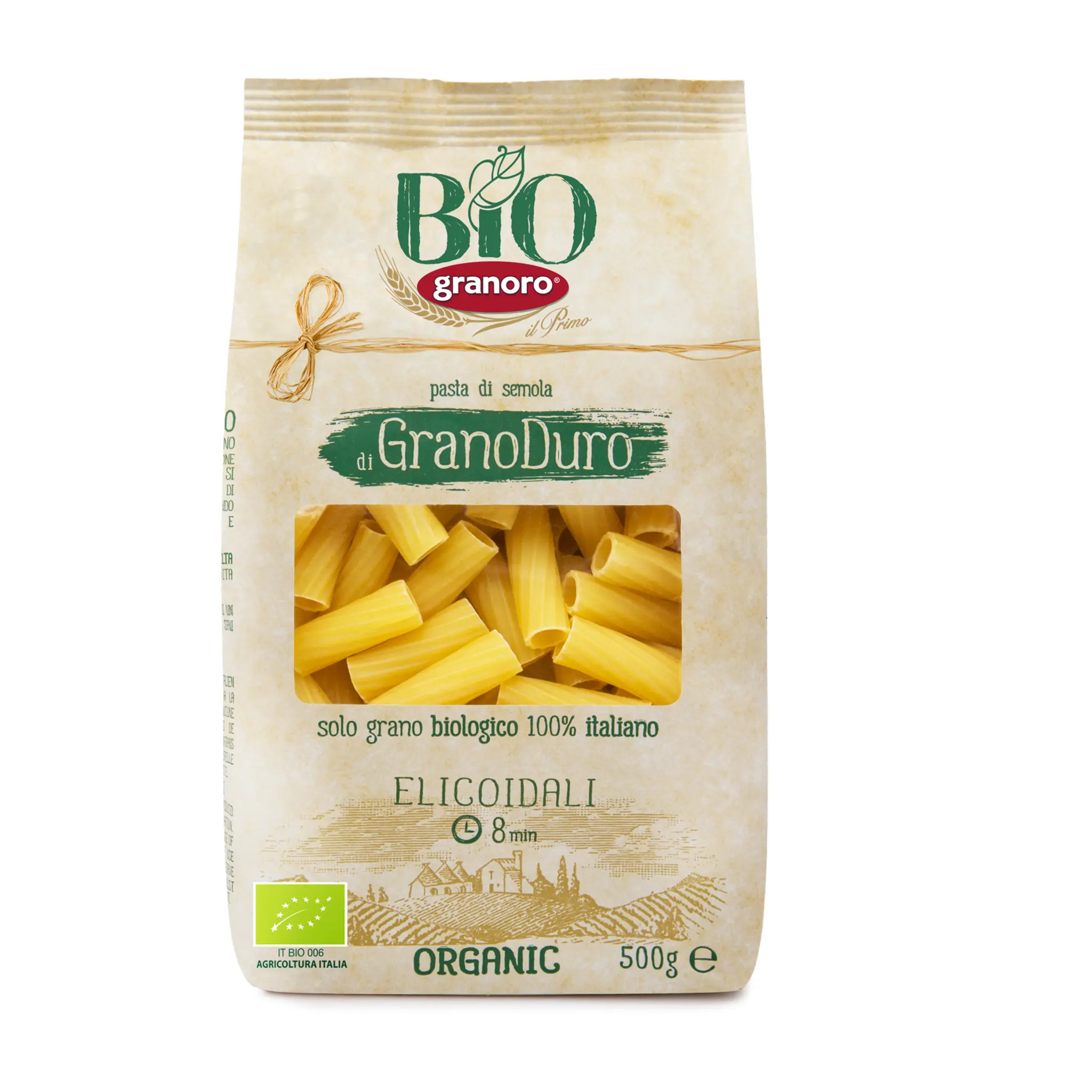 GRANORO Pâtes bio la semoule de blé dur Elicoidali