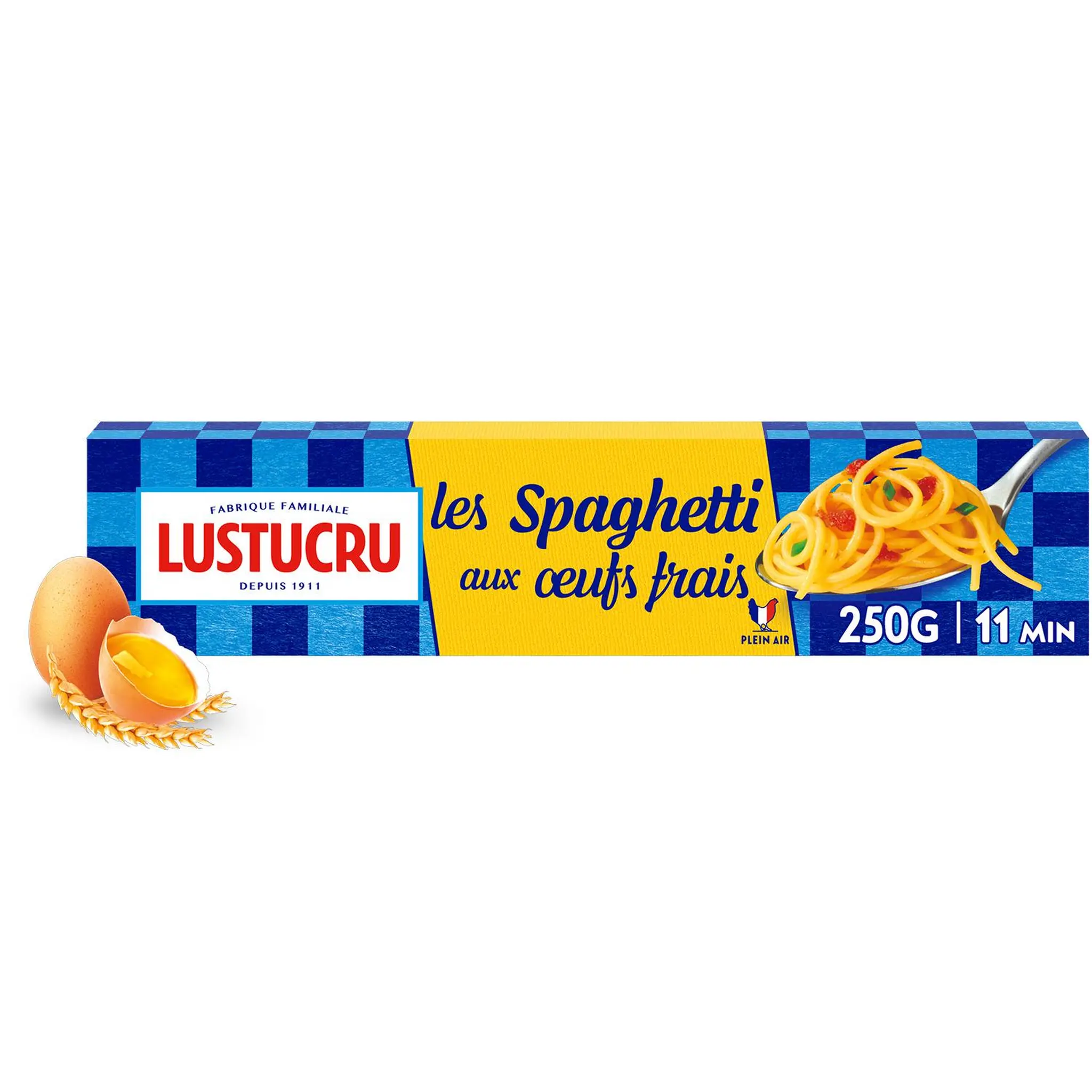 LUSTUCRU Spaghetti longs aux œufs frais