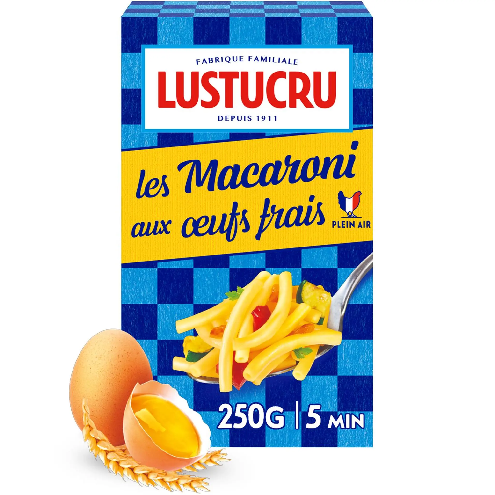 LUSTUCRU Spaghetti courts aux œufs frais