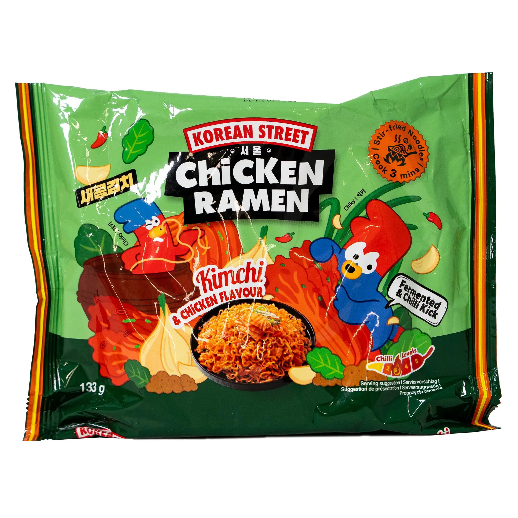KOREAN STREET MARKET Nouilles ramen kimchi poulet sachet