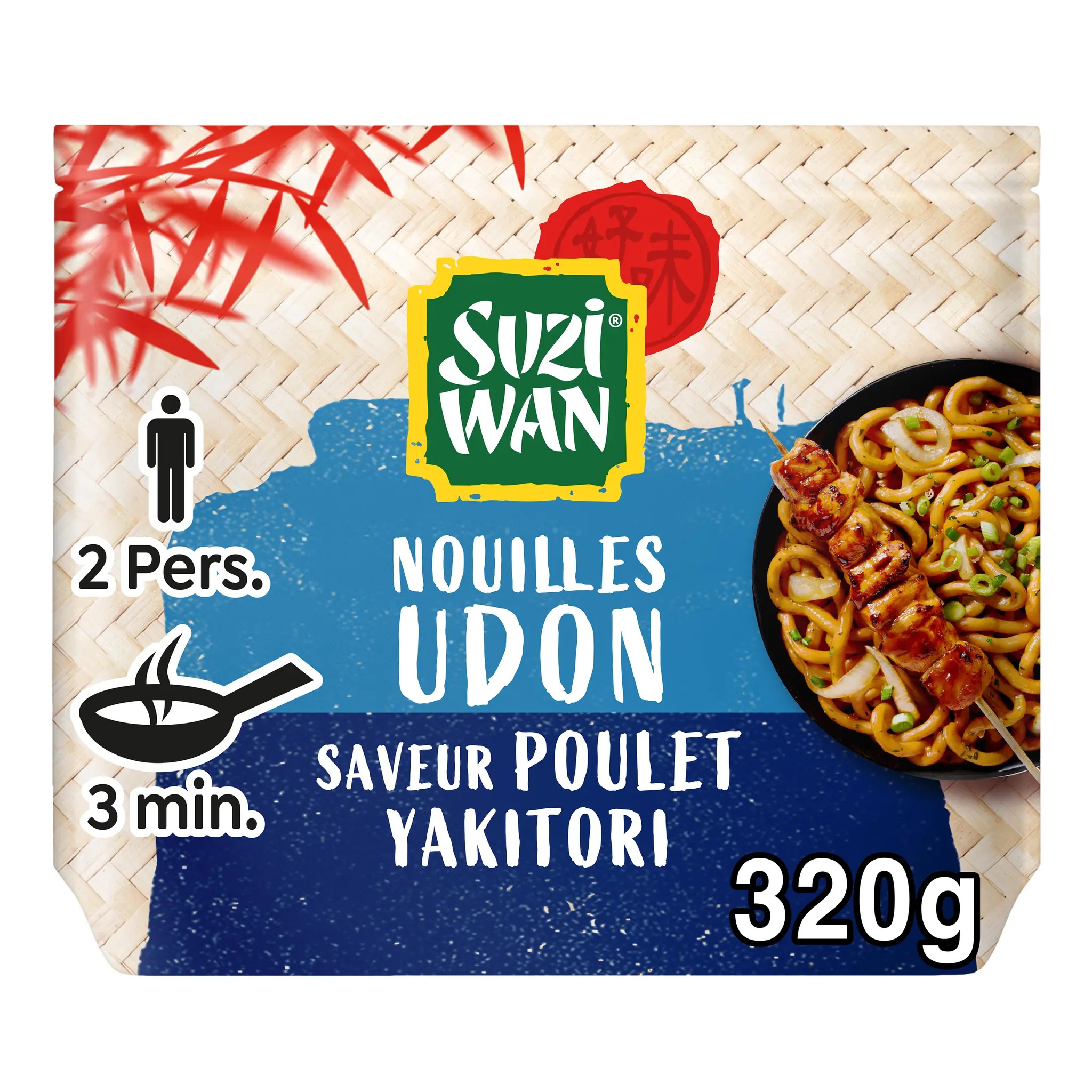 SUZI WAN Nouilles udon précuites poulet yakitori