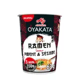 OYAKATA Cup soupe de nouilles instantanées saveur sésame et piment