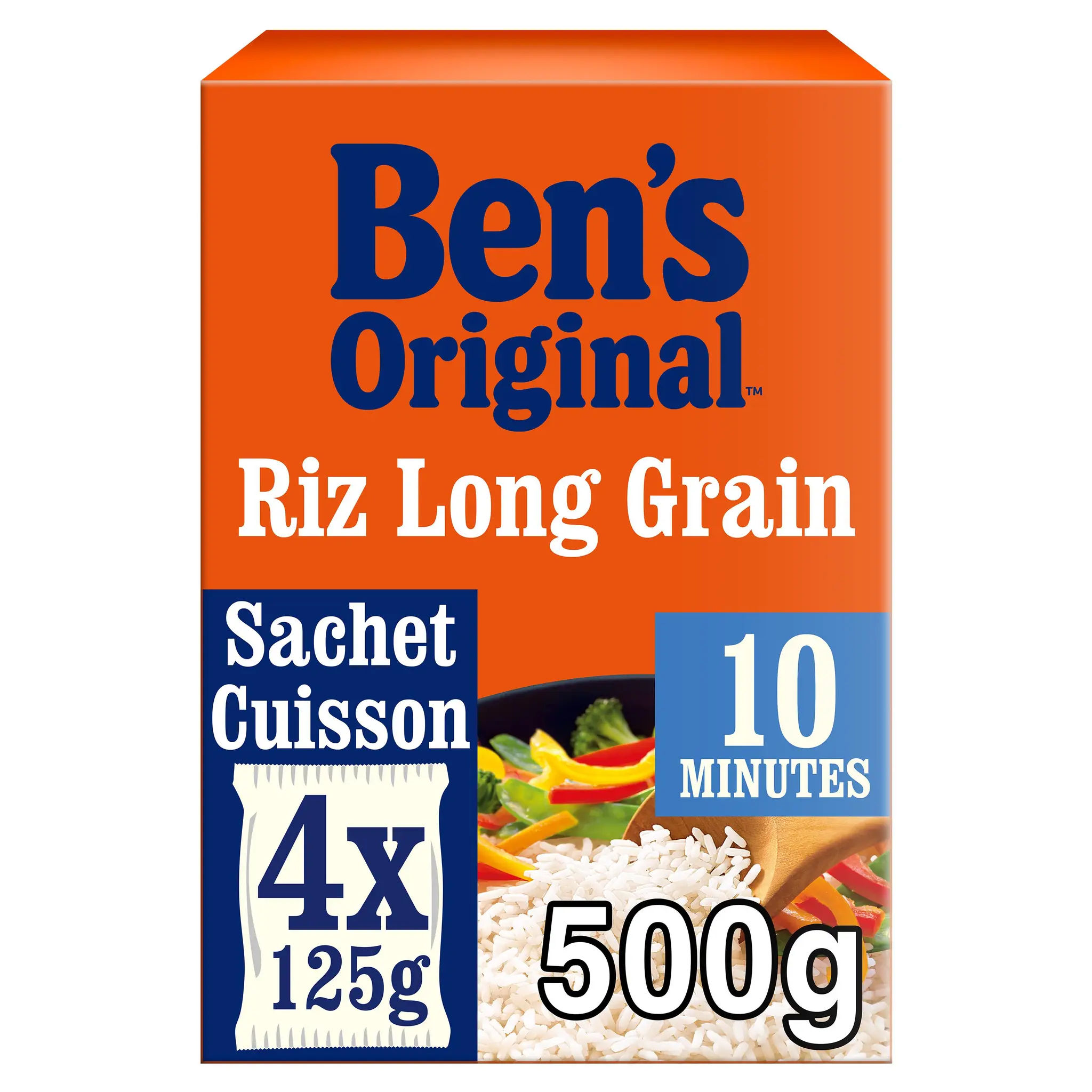 BEN'S ORIGINAL Riz long grain cuisson rapide 10 minutes en sachet