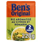 BEN'S ORIGINAL Riz aromatisé citron et romarin sachet express