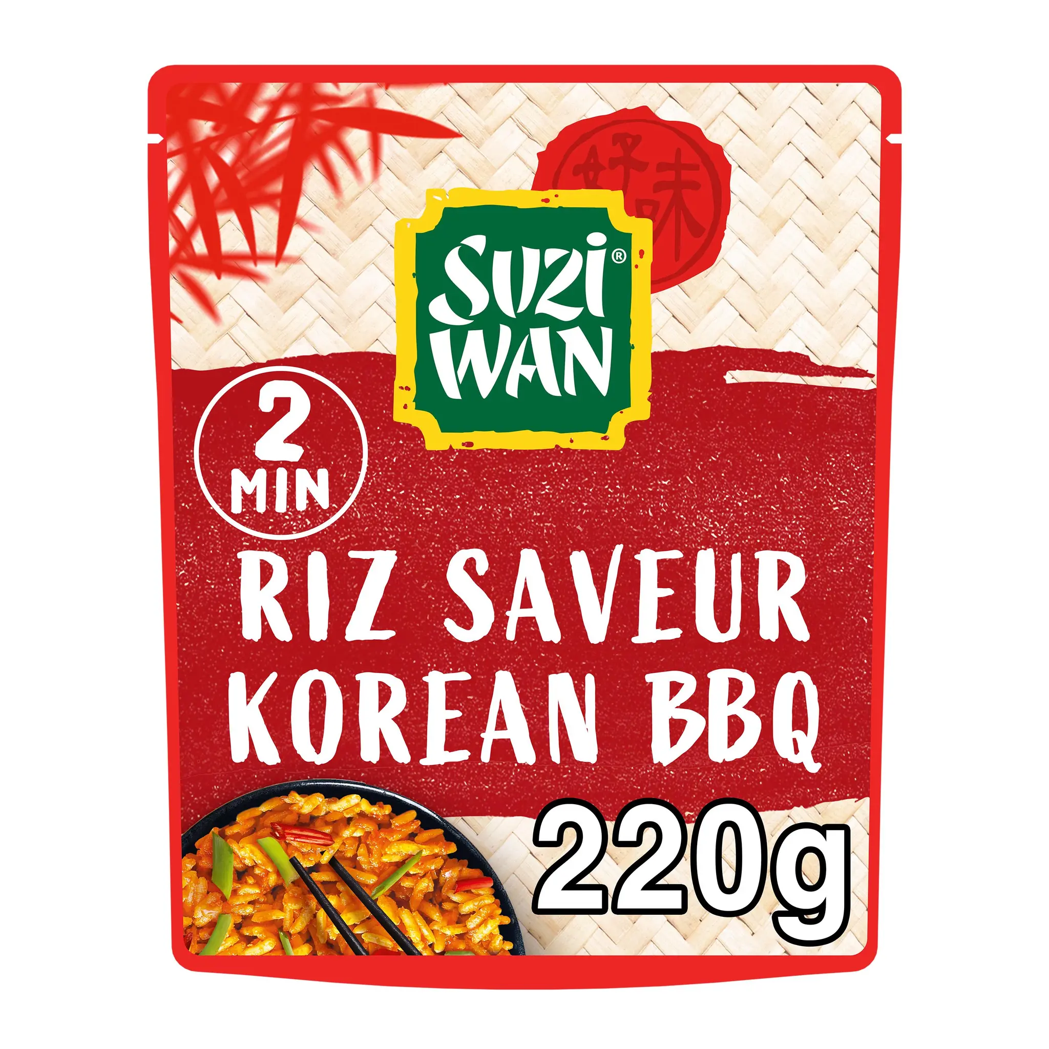 SUZI WAN Riz micro ondable saveur korean bbq