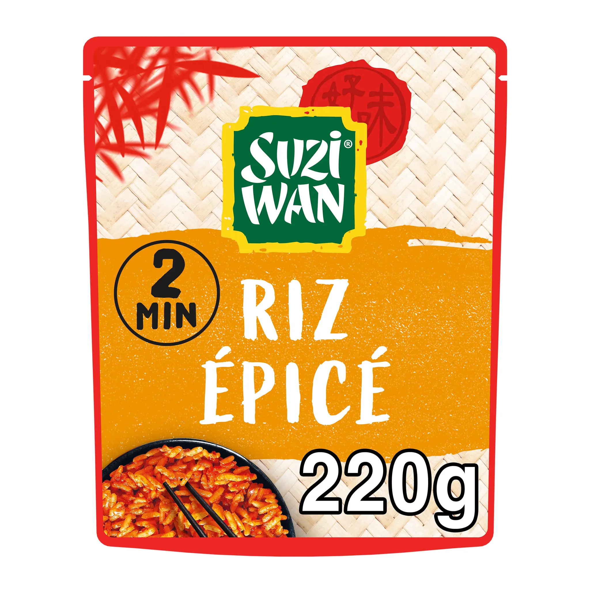 SUZI WAN Riz sachet micro ondable épicé