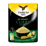 TAUREAU AILE Riz basmati aux légumes et au curry vert sachet express