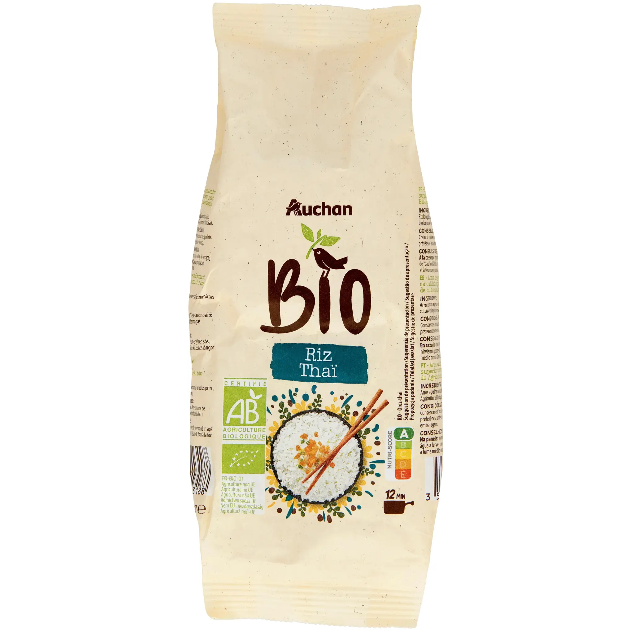 AUCHAN BIO Riz thaï bio