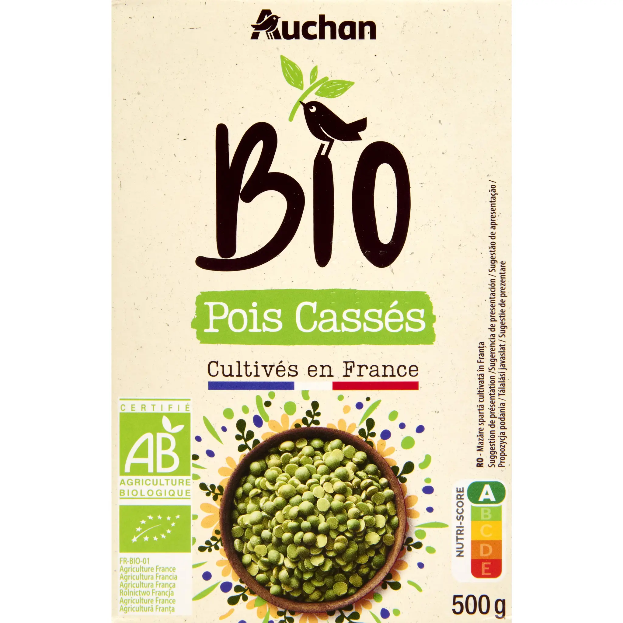 AUCHAN BIO Pois cassés