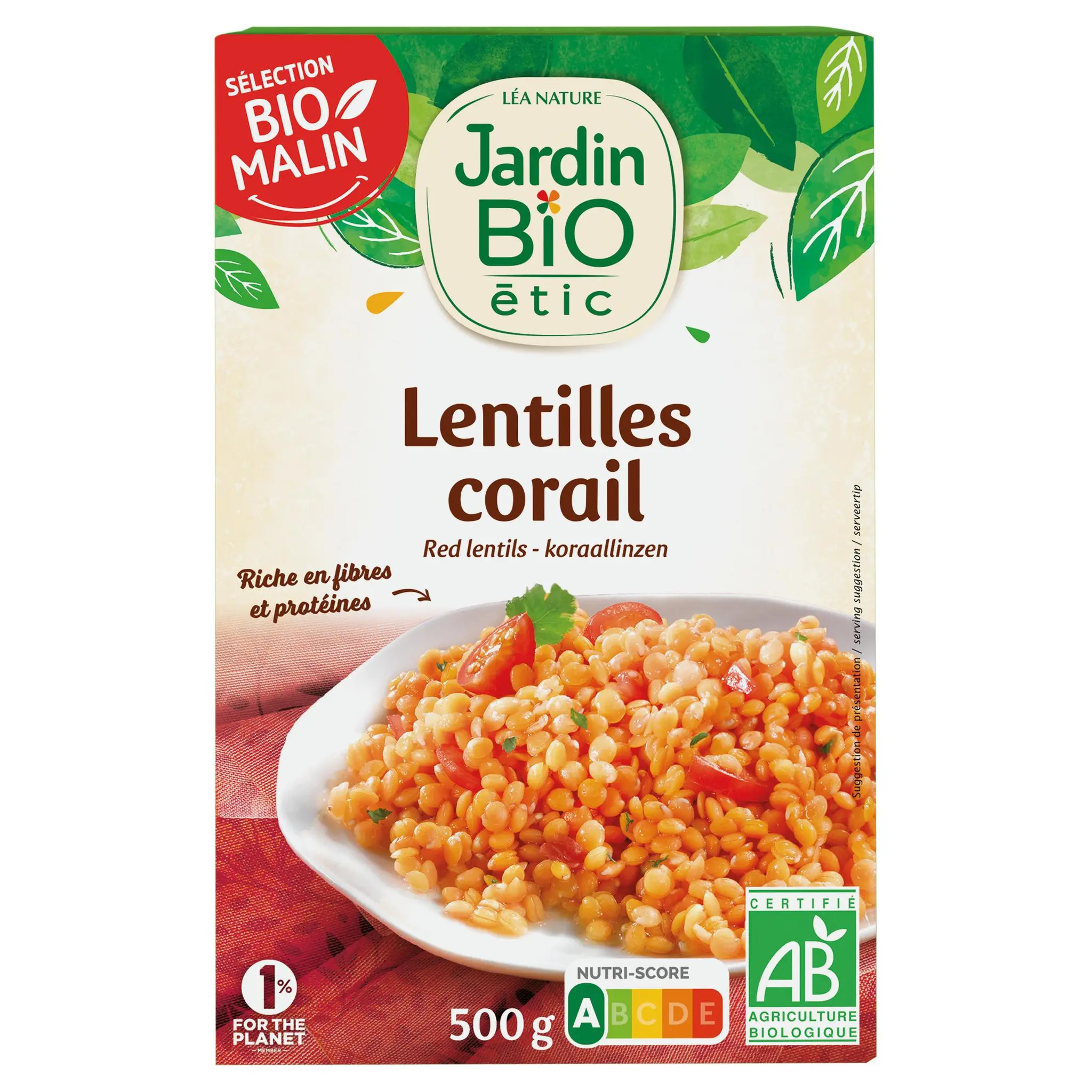 JARDIN BIO ETIC Lentilles corail
