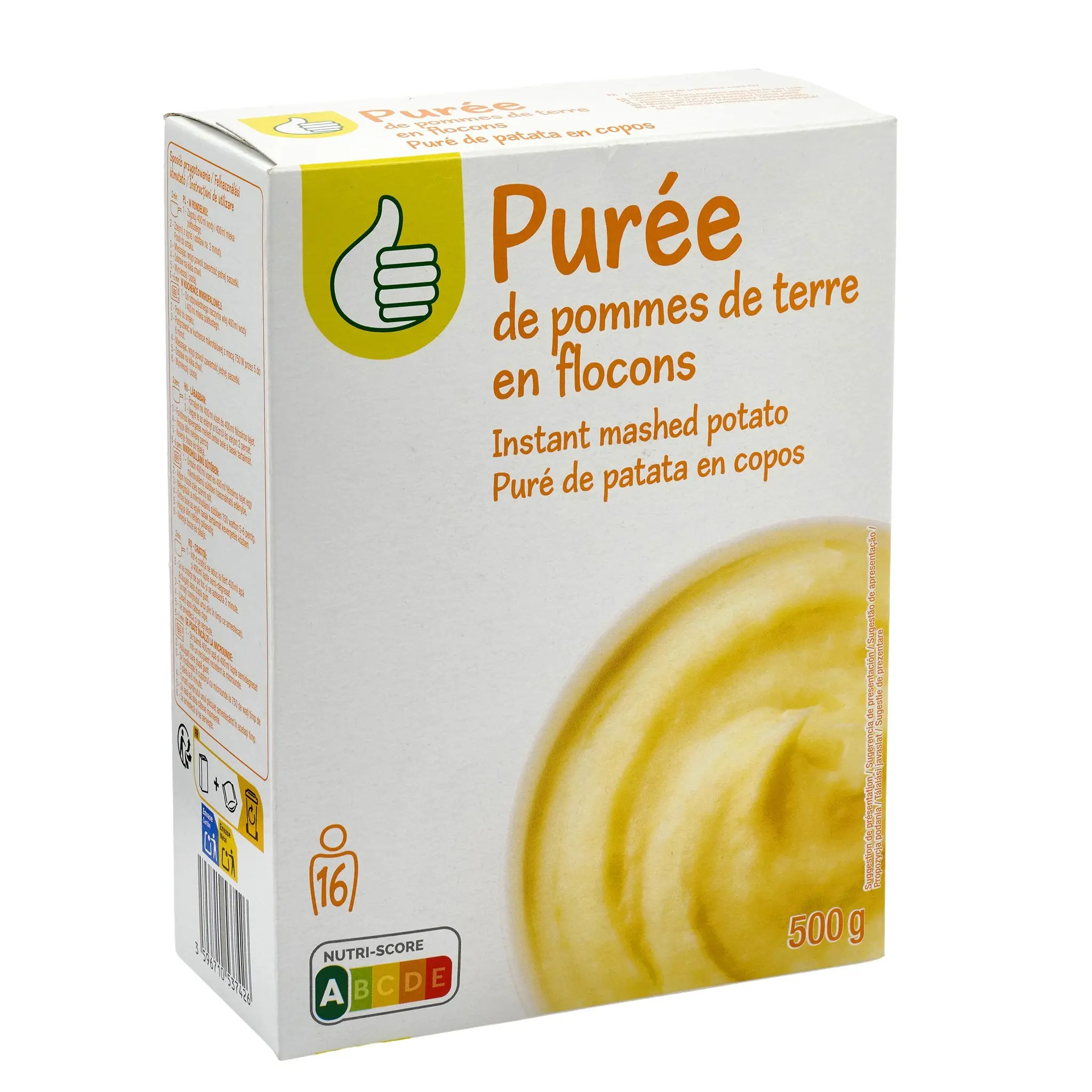 POUCE PUREE DE POMME DE TERRE NATURE