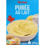 AUCHAN Purée au lait