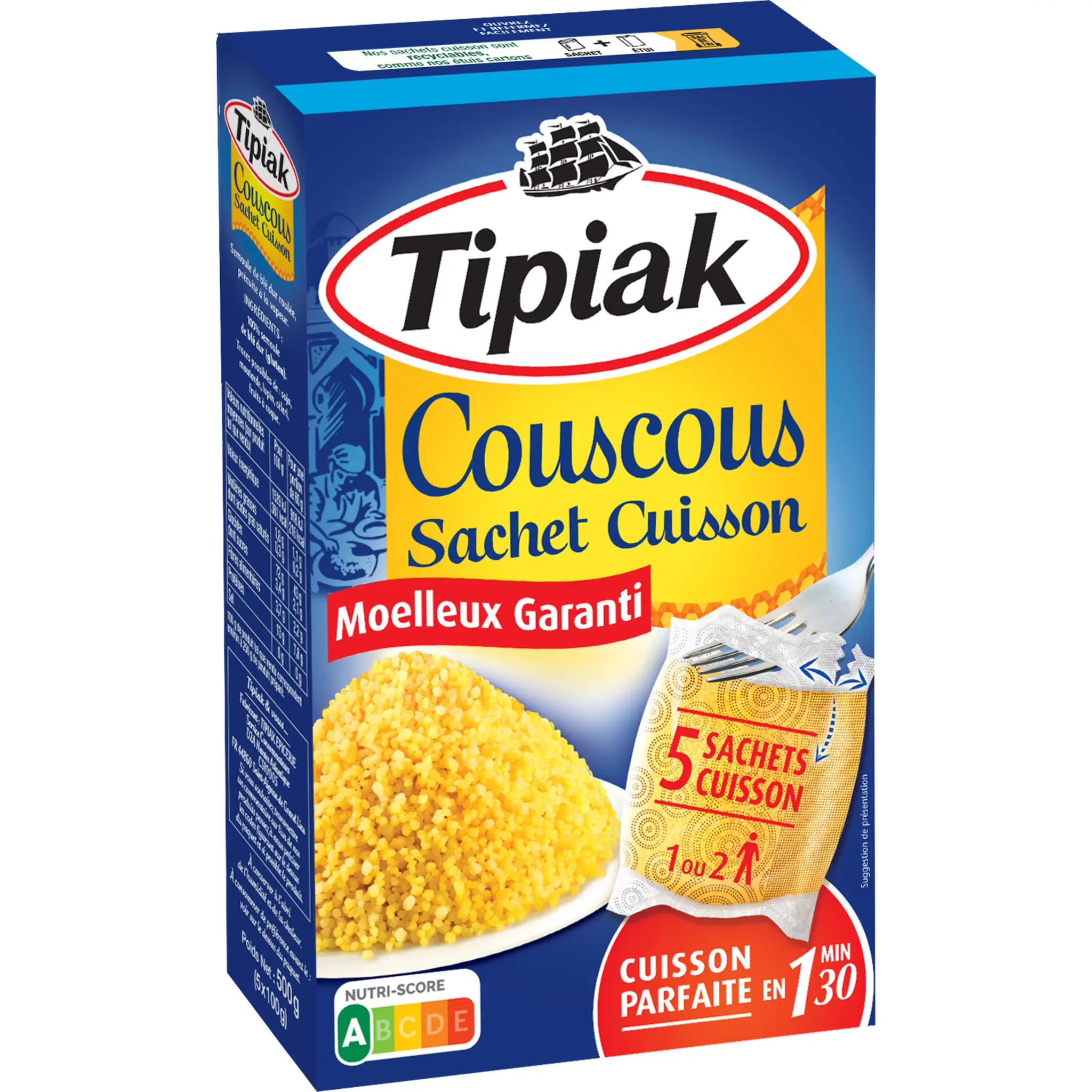 TIPIAK Couscous sachets cuisson express