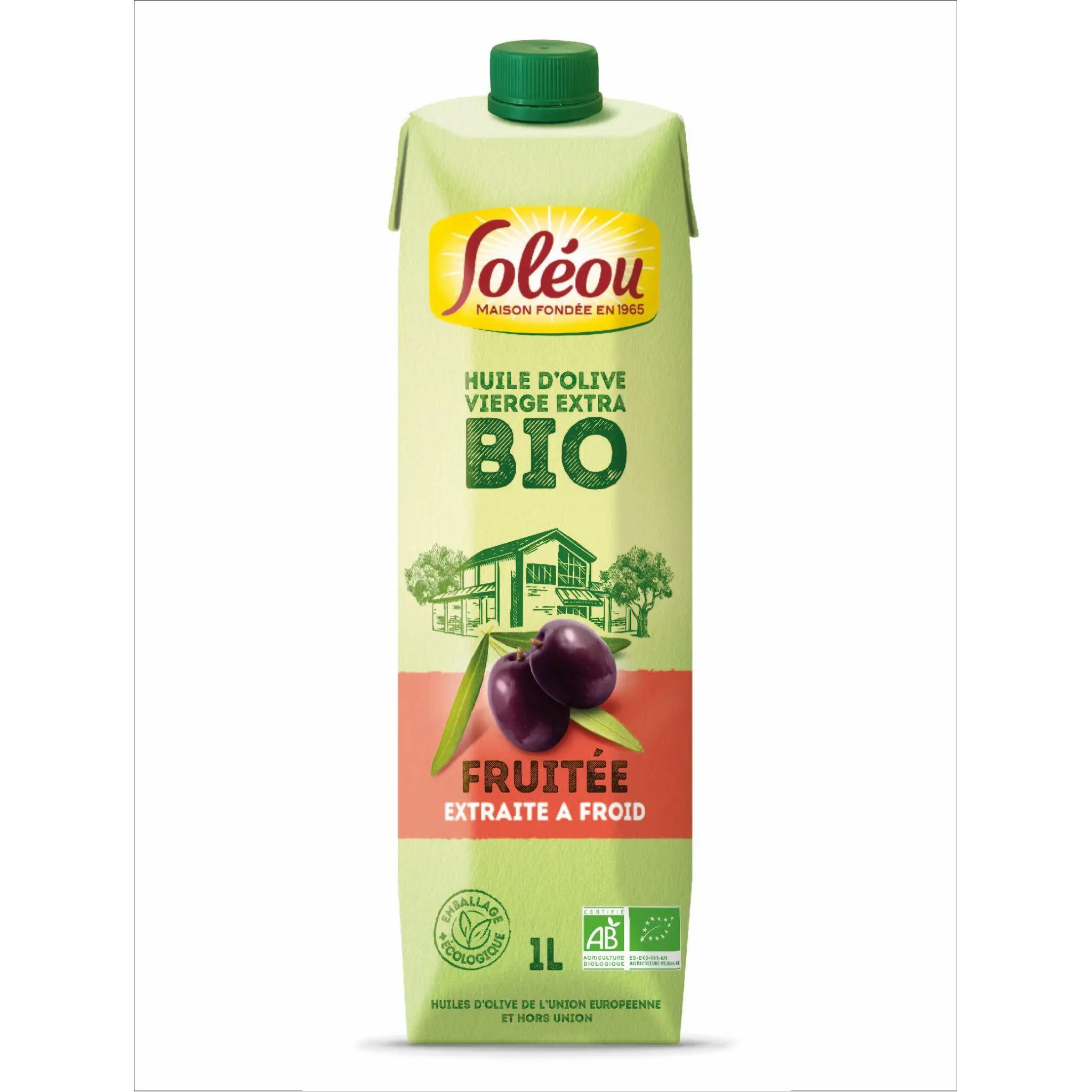 SOLEOU Huile d'olive vierge extra bio fruttato