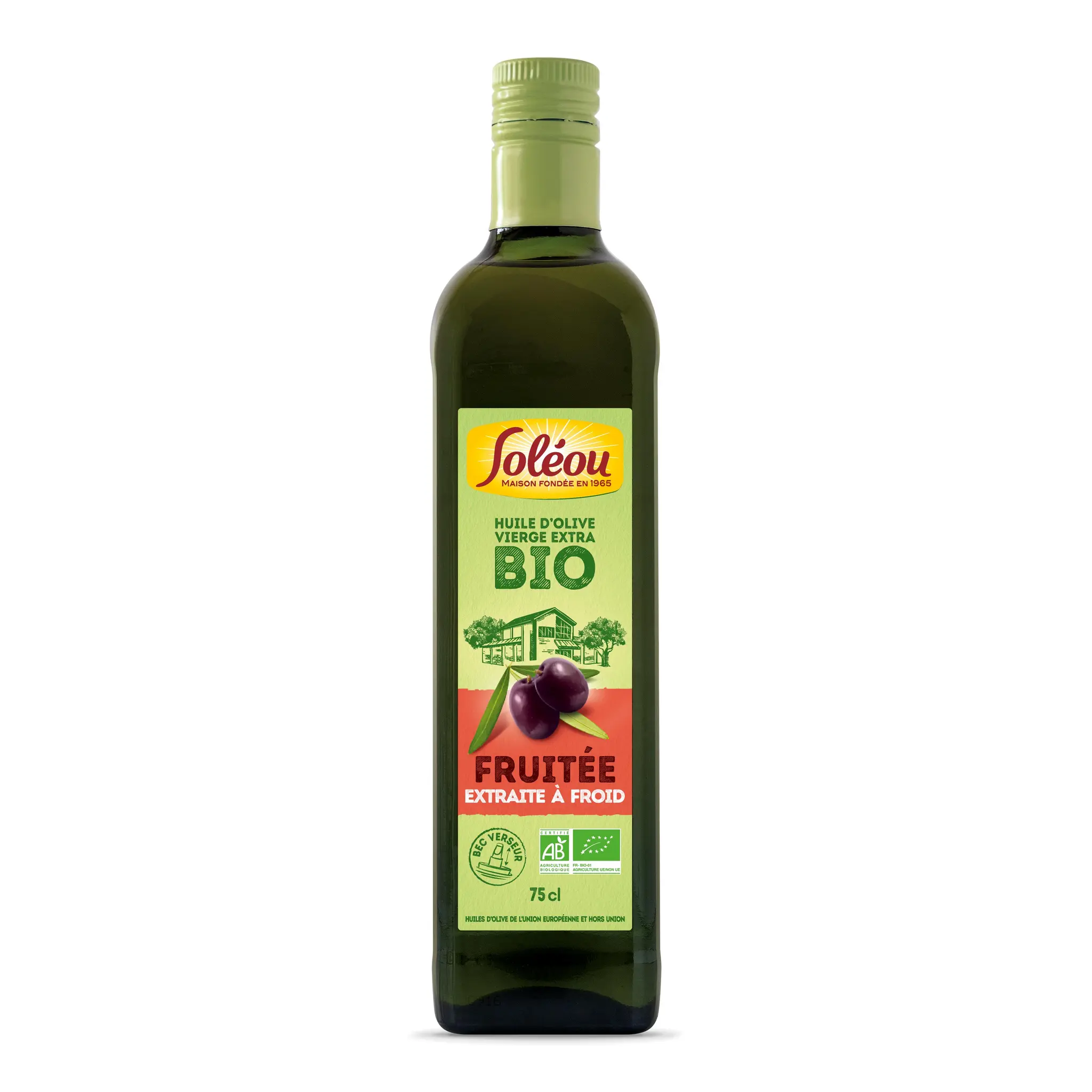 SOLEOU Huile d'olive vierge extra bio fruitée