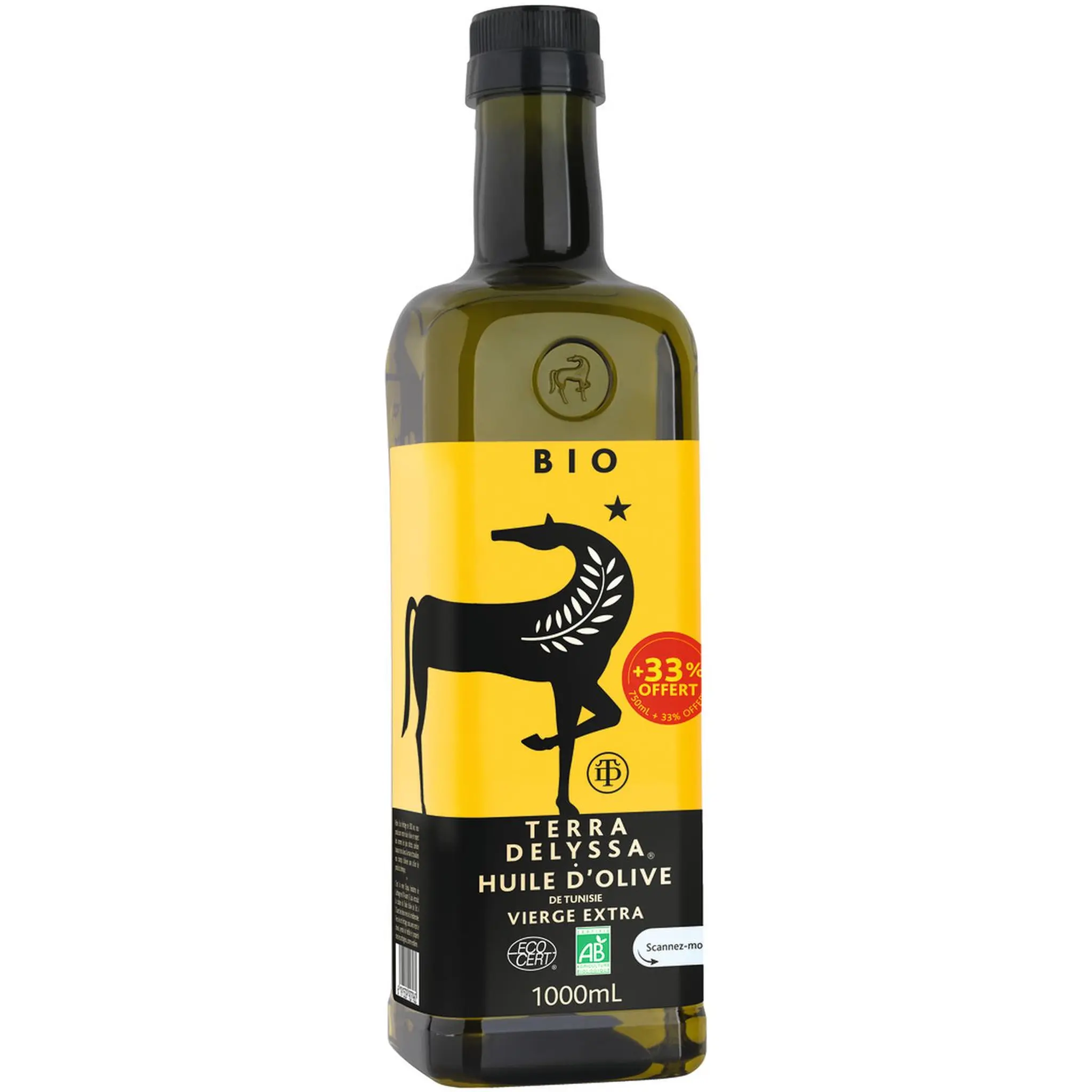 TERRA DELYSSA Huile d'olive vierge extra bio de Tunisie