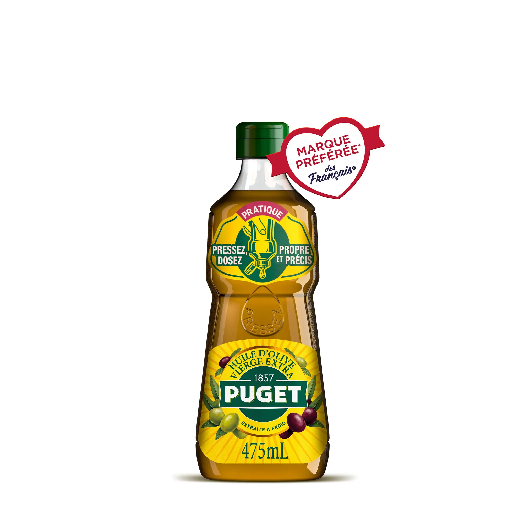 PUGET Huile d'olive vierge extra cuisson et assaisonnement flacon souple