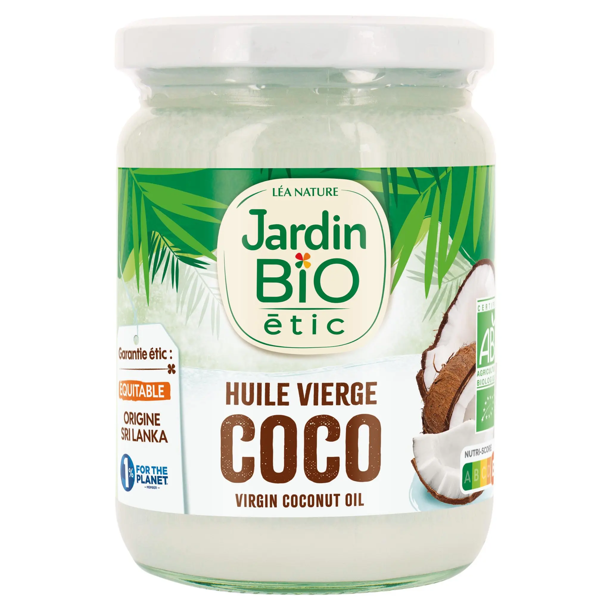 JARDIN BIO ETIC Huile vierge de coco équitable