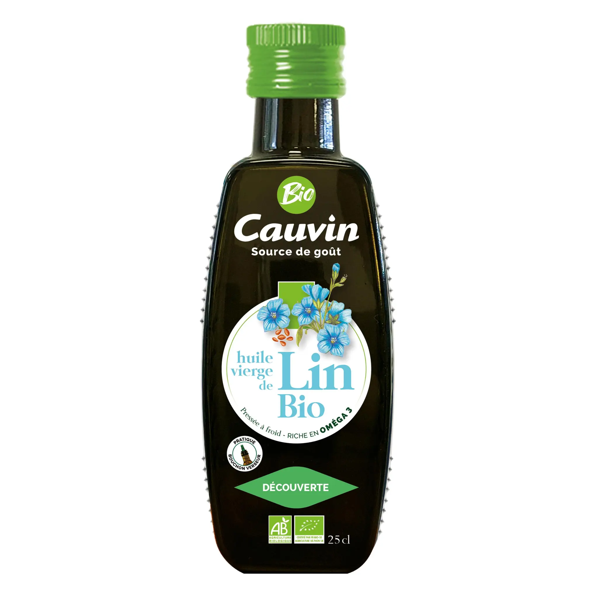 CAUVIN Huile vierge de lin bio
