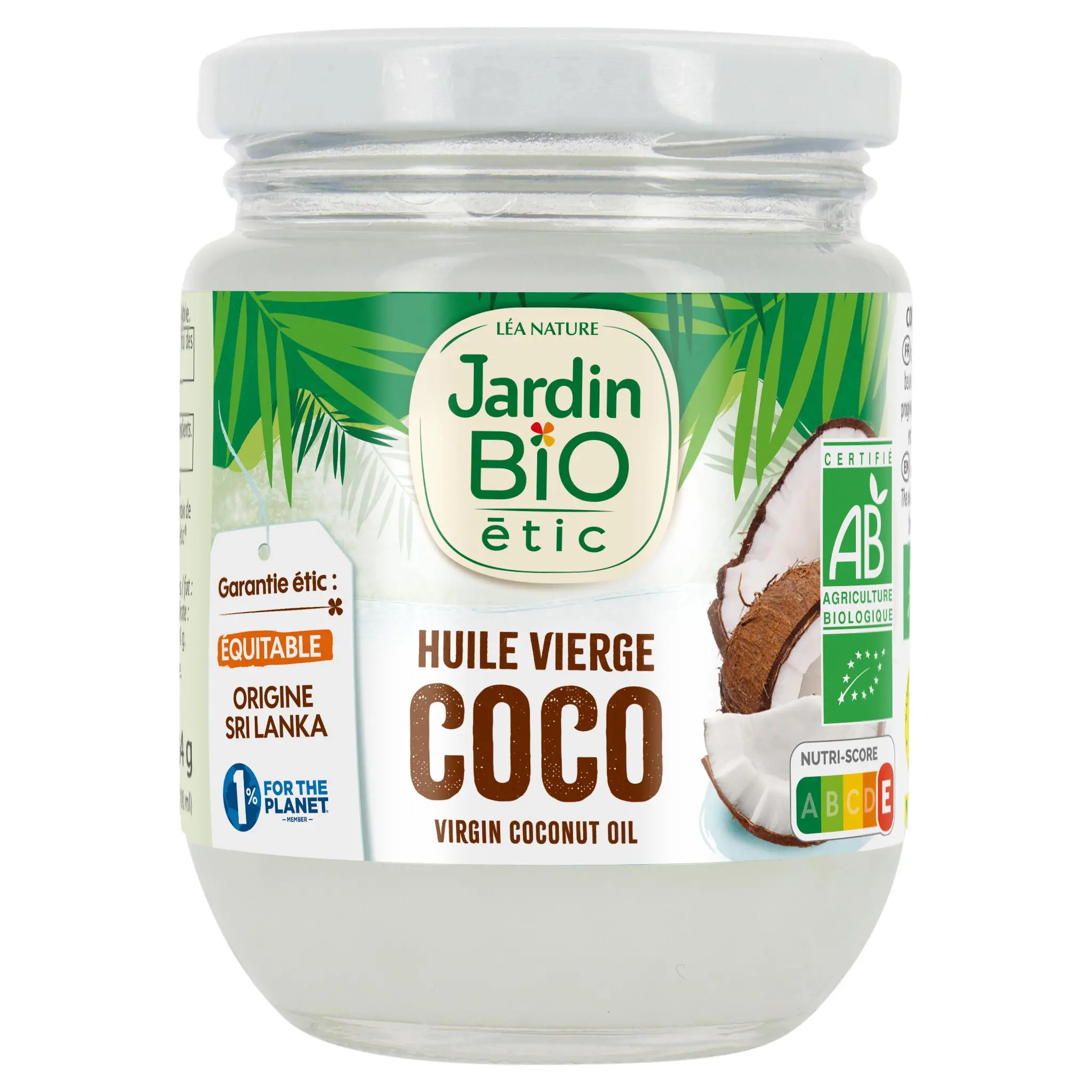 JARDIN BIO ETIC Huile vierge de coco